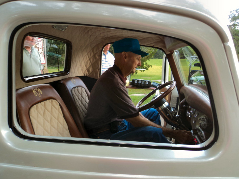 Gene Johnson in his '36 Pick Up
